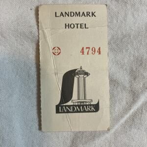 Vintage Landmark Hotel Las Vegas Parking Claim Ticket #4794